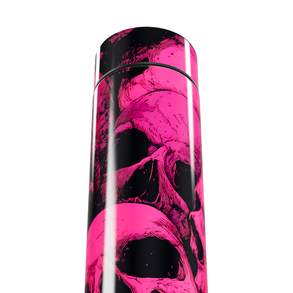 Garrafa Térmica Touch - Caveira Rosa Inox
