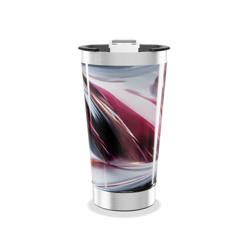 Copo Térmico - Aço Inox com Estampa Abstrata