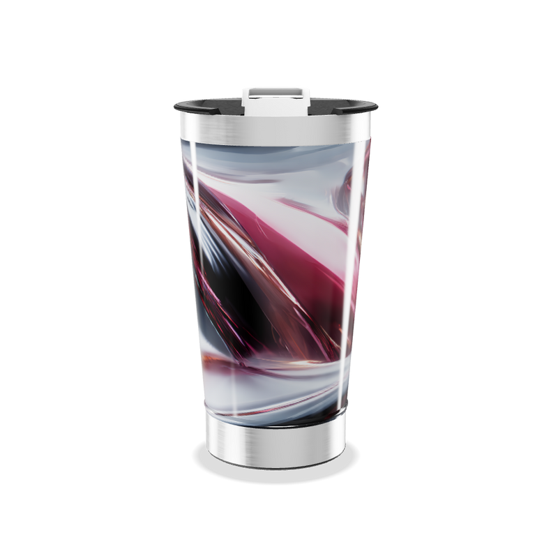 Copo Térmico - Aço Inox com Estampa Abstrata