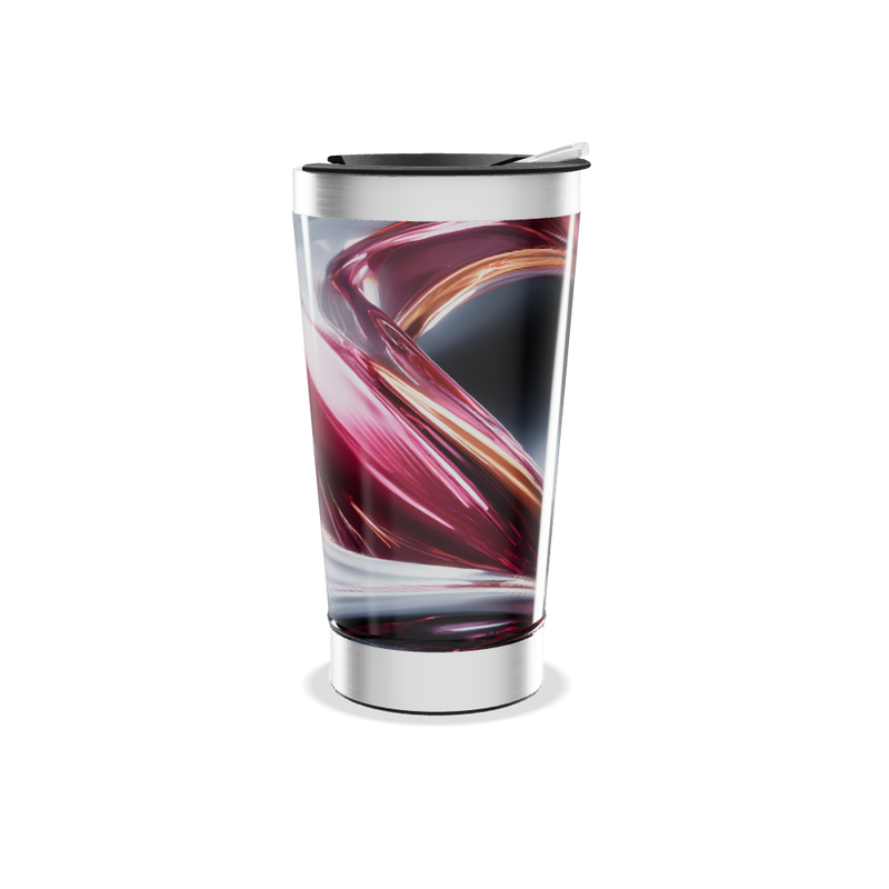 Copo Térmico - Aço Inox com Estampa Abstrata