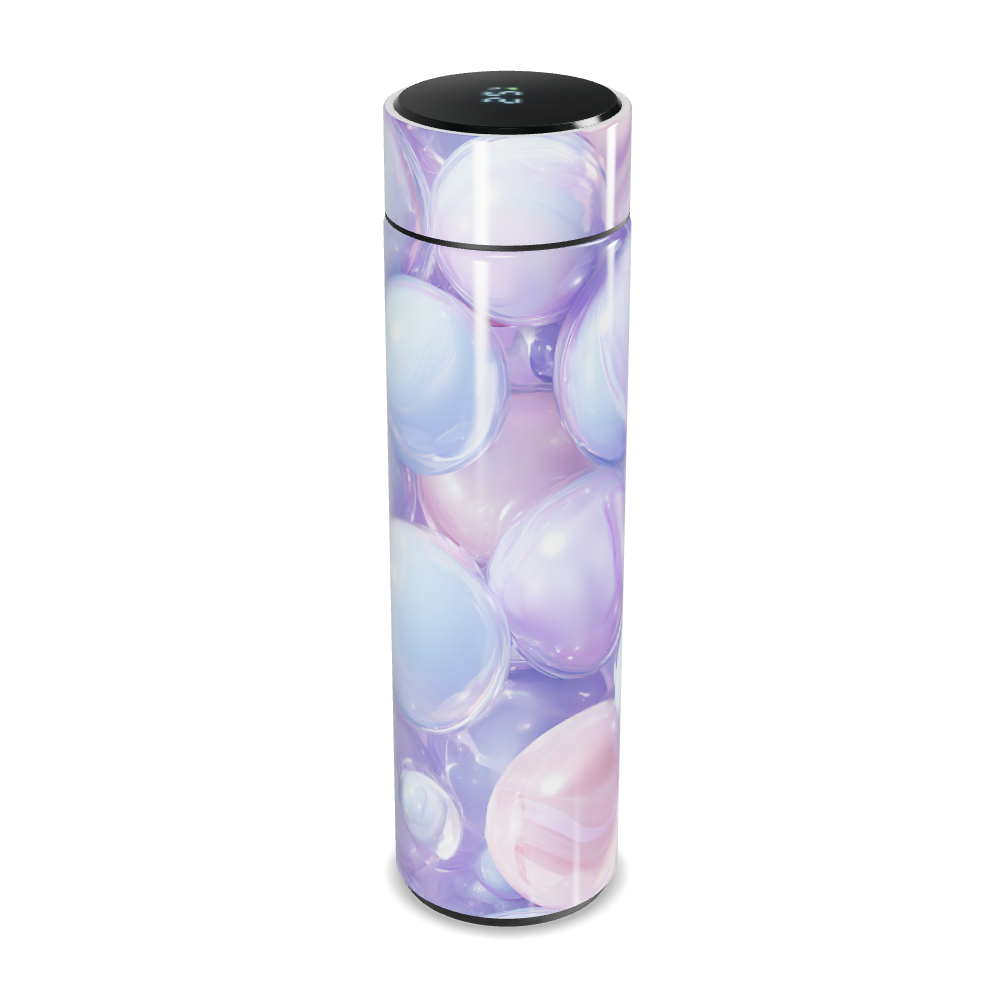 Garrafa Térmica Touch - Estampa Bolhas Coloridas