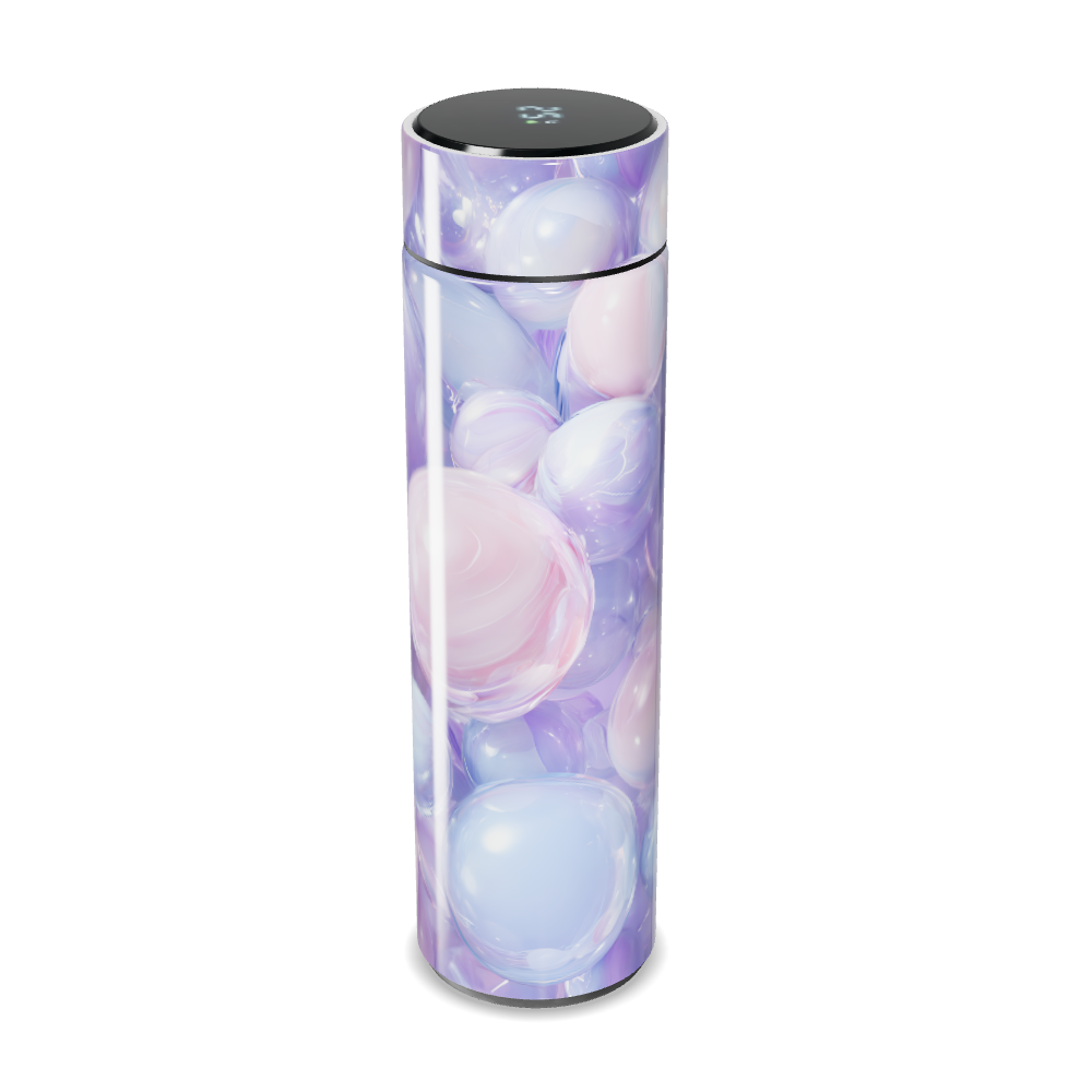 Garrafa Térmica Touch - Estampa Bolhas Coloridas