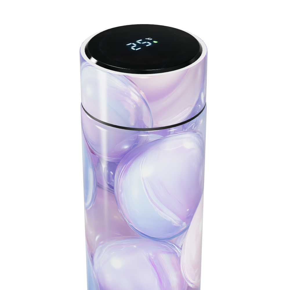 Garrafa Térmica Touch - Estampa Bolhas Coloridas