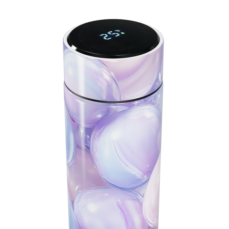 Garrafa Térmica Touch - Estampa Bolhas Coloridas