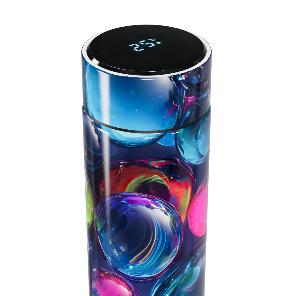 Garrafa Térmica Touch - Multicolorida Bolhas