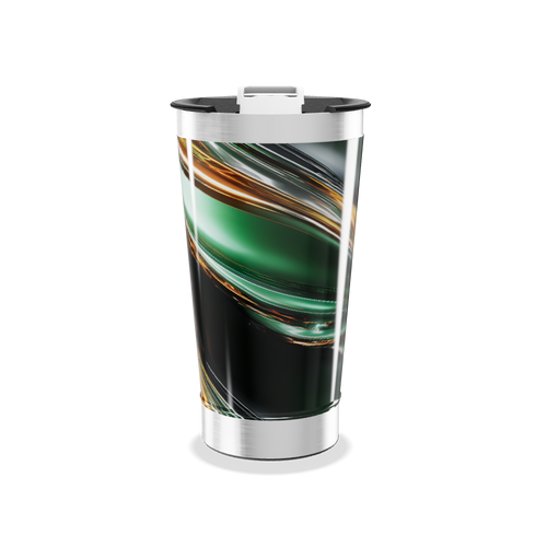 Copo Térmico - Estampa Abstrata Colorida