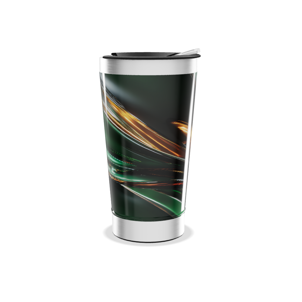 Copo Térmico - Estampa Abstrata Colorida