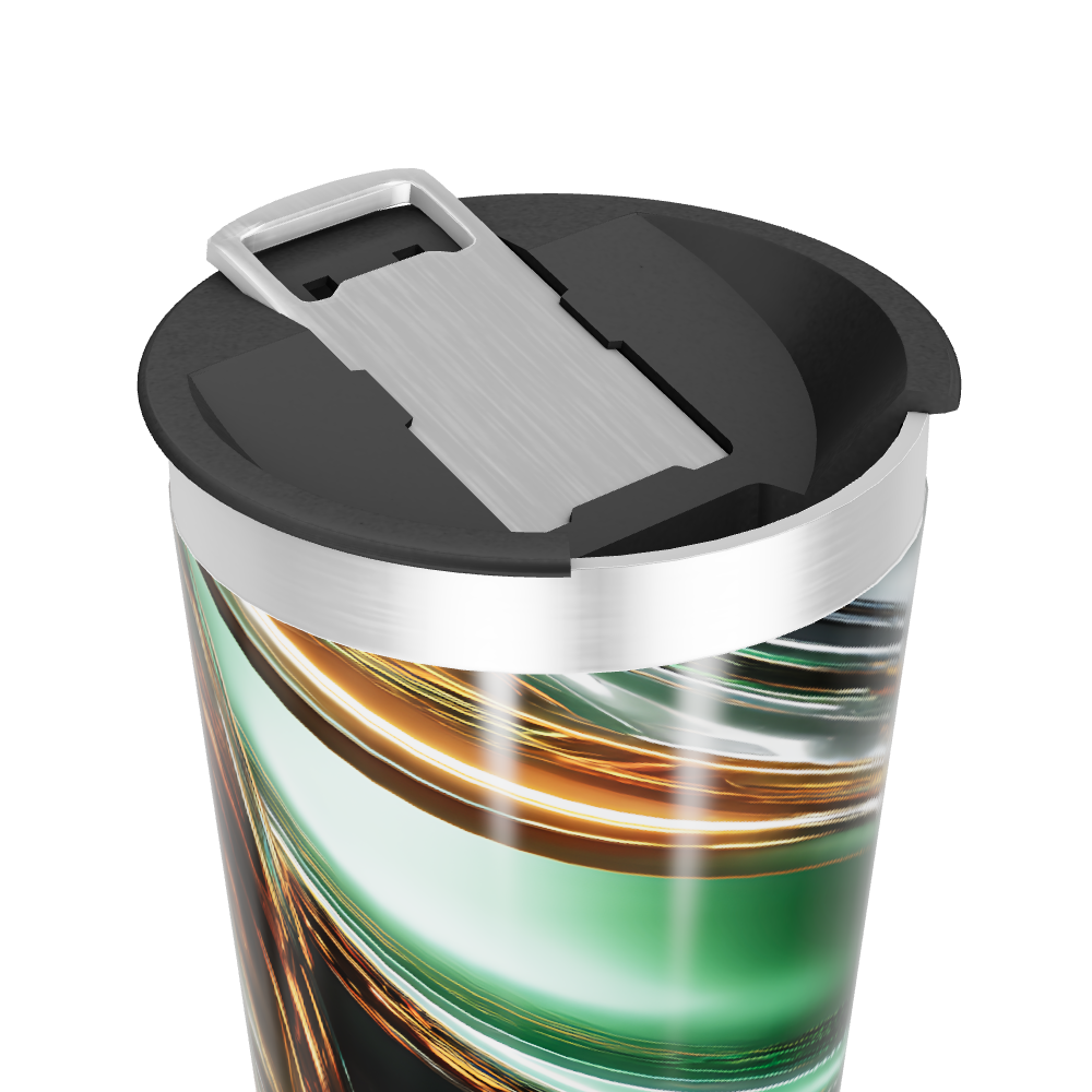 Copo Térmico - Estampa Abstrata Colorida