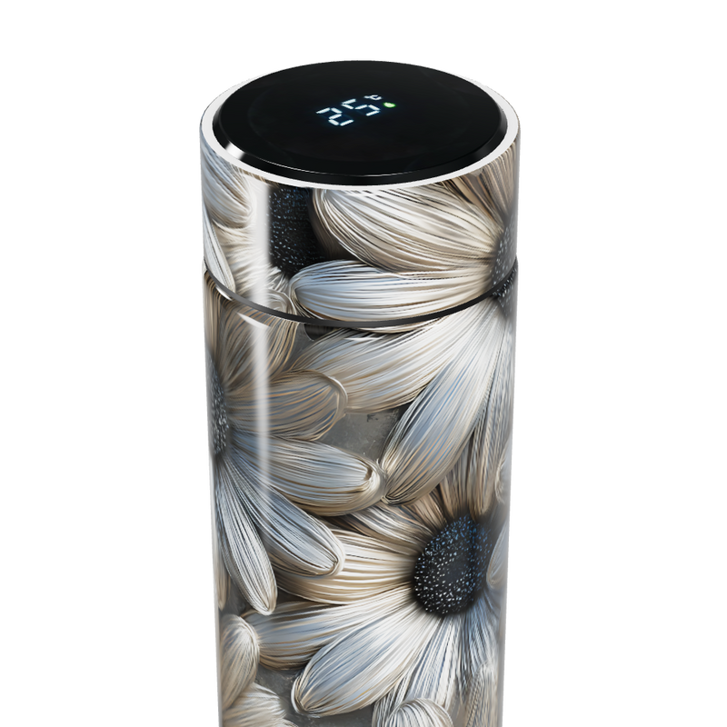 Garrafa Térmica Touch - Floral com Display Digital