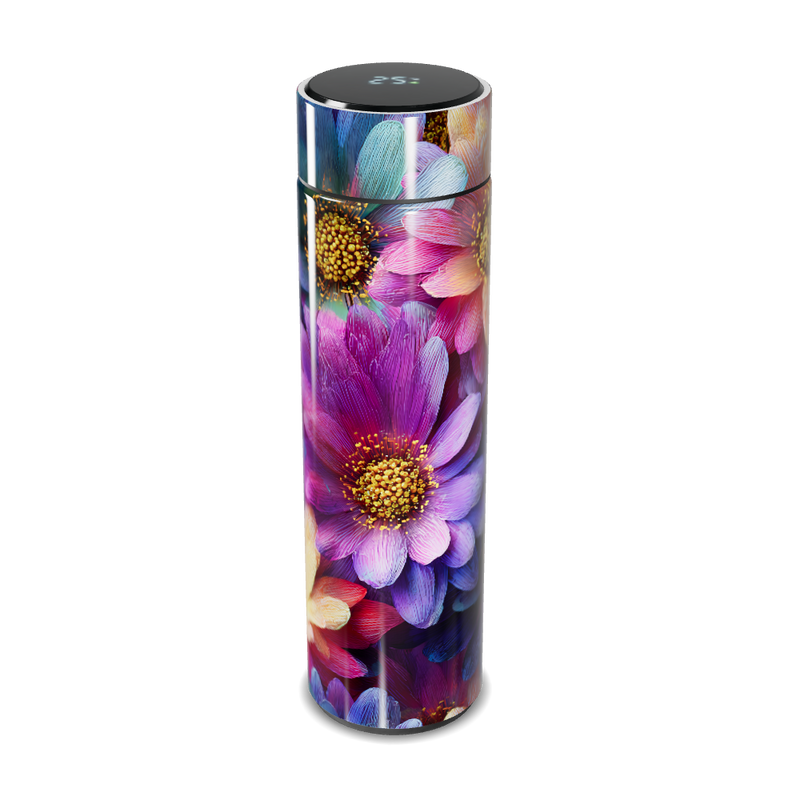 Garrafa Térmica Touch - Floral Colorida Aço