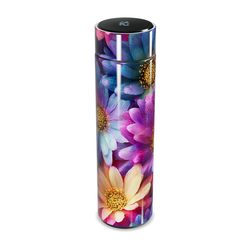 Garrafa Térmica Touch - Floral Colorida Aço