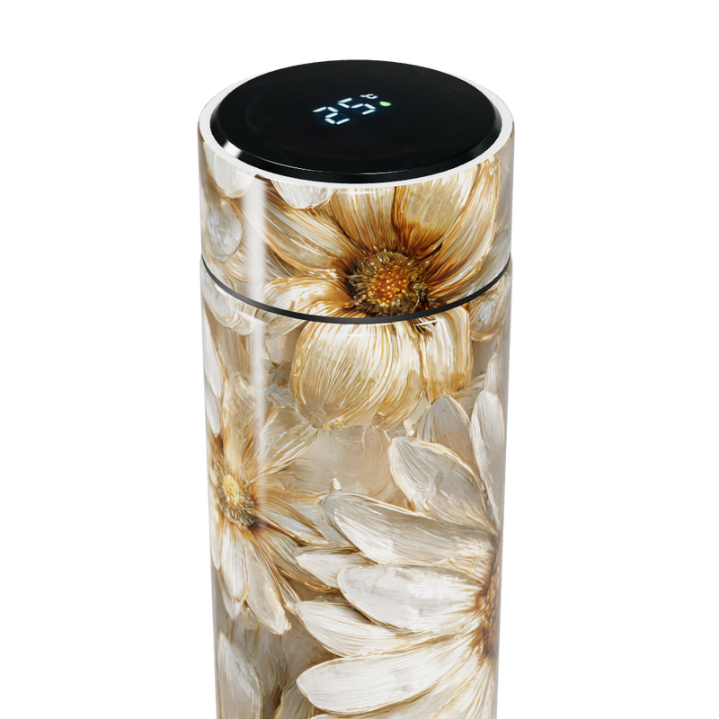 Garrafa Térmica Touch - Floral Margaridas