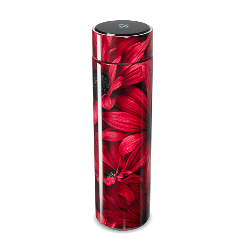 Garrafa Térmica Touch - Floral Vermelha Digital