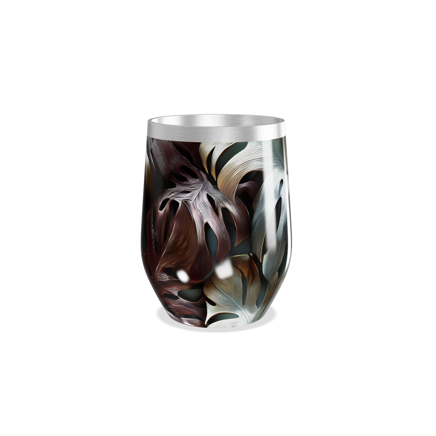 Copo Térmico Slim - Estampa Folhagem Colorida