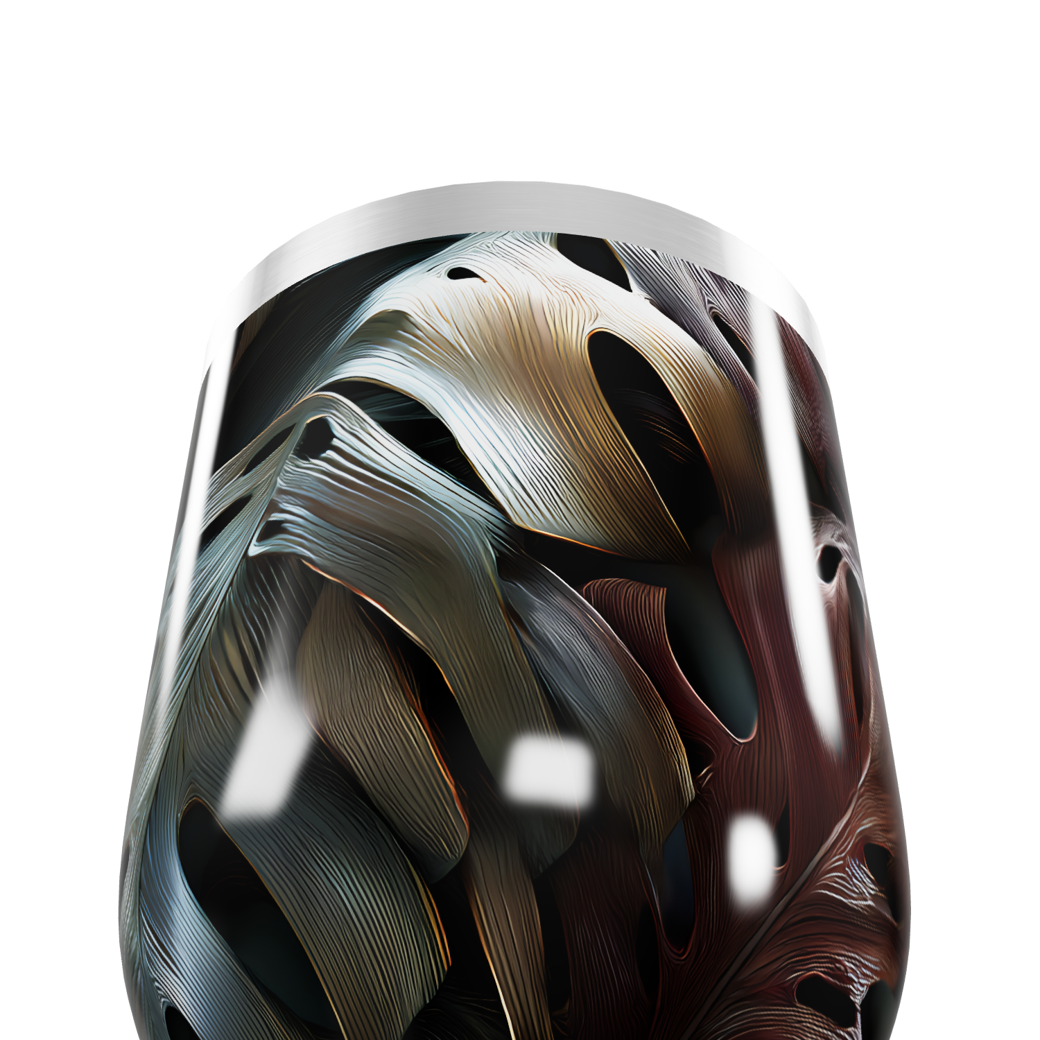 Copo Térmico Slim - Estampa Folhagem Colorida