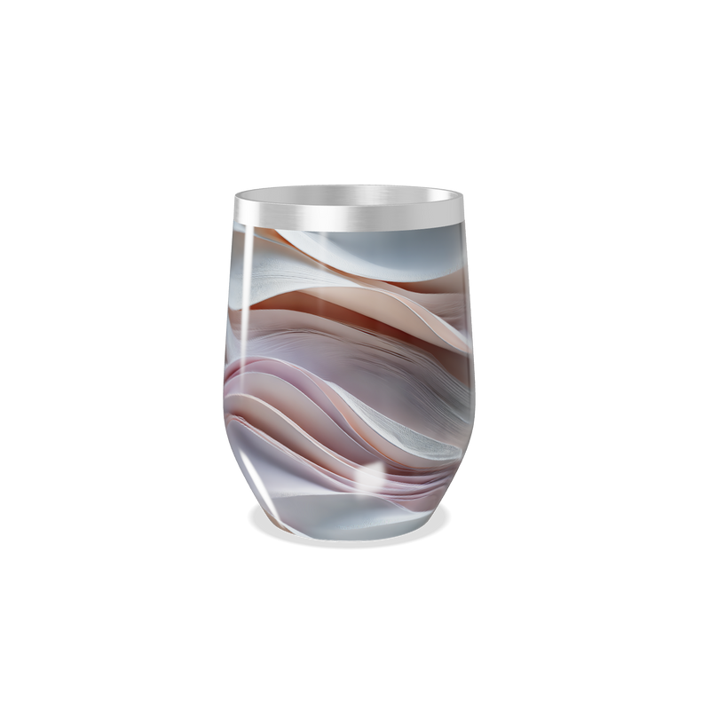 Copo Térmico Slim - Estampa Ondas Coloridas