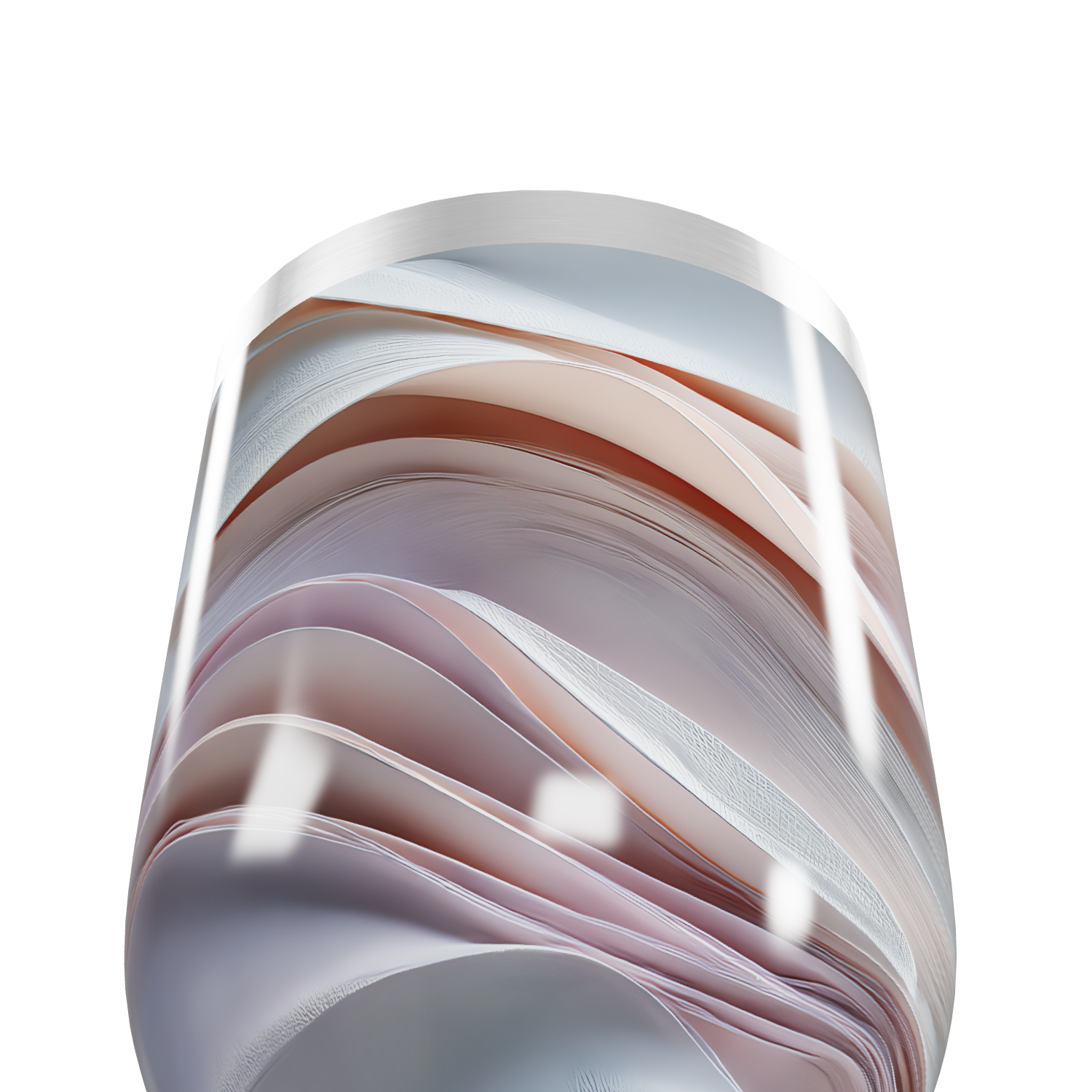 Copo Térmico Slim - Estampa Ondas Coloridas