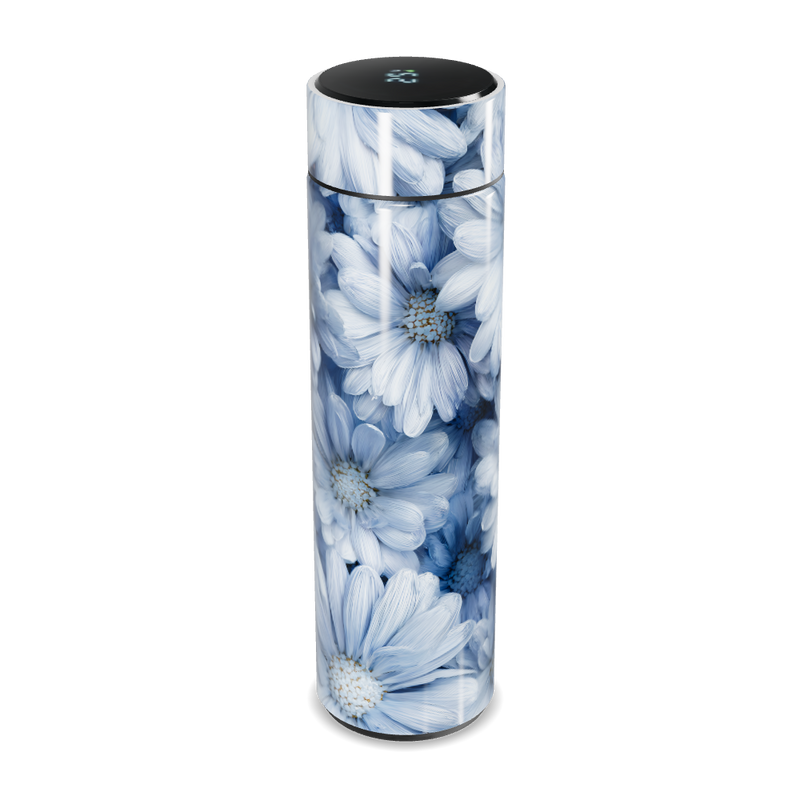 Garrafa Térmica Touch - Floral Azul