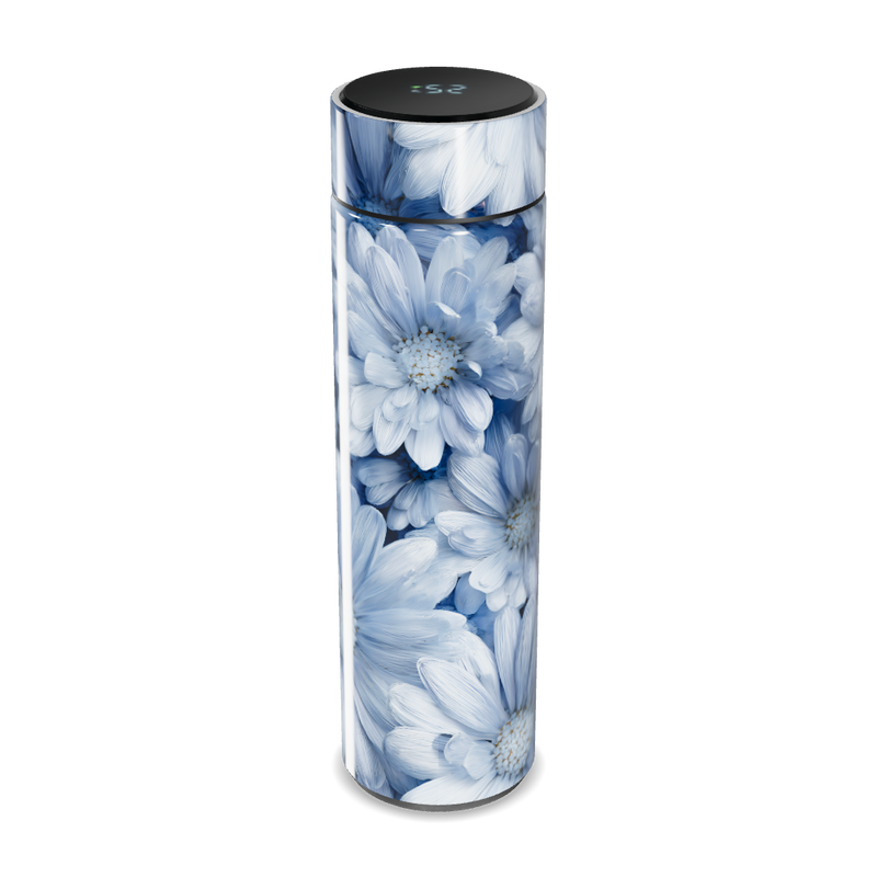 Garrafa Térmica Touch - Floral Azul
