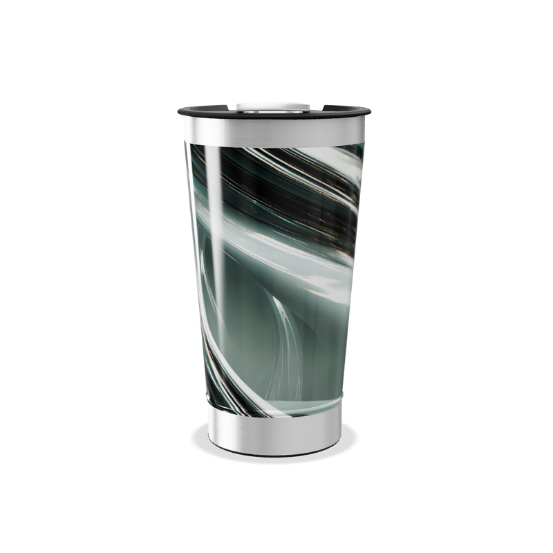 Copo Térmico - Abstrato Verde Inox