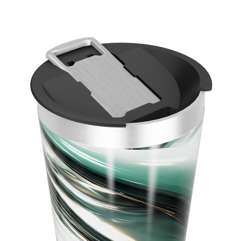 Copo Térmico - Abstrato Verde Inox