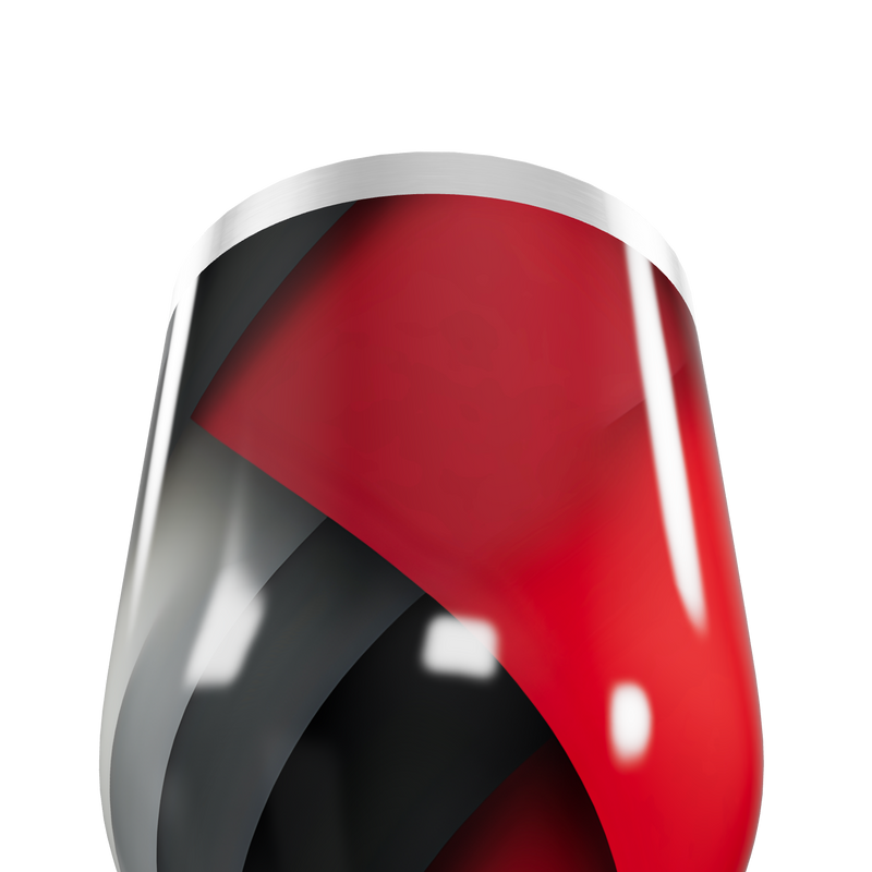 Copo Térmico Slim - Vermelho e Preto inox