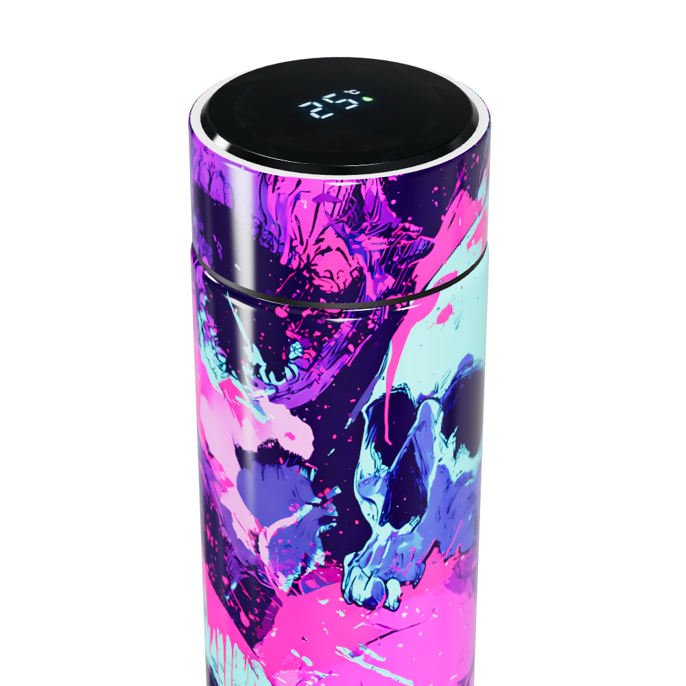 Garrafa Térmica Touch - Cores Neon Caveira