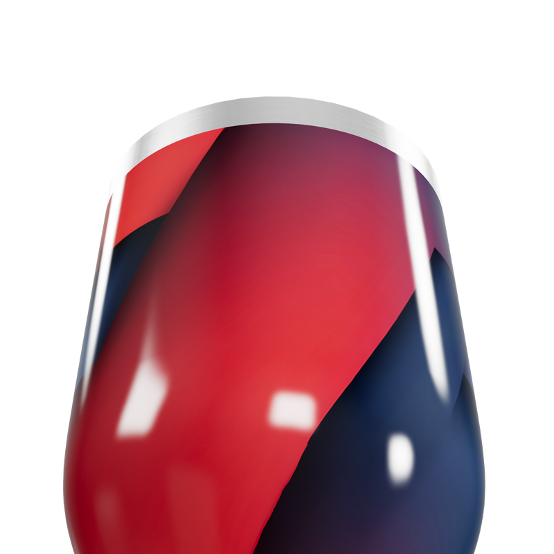 Copo Térmico Slim - Vermelho e Preto Geométrico