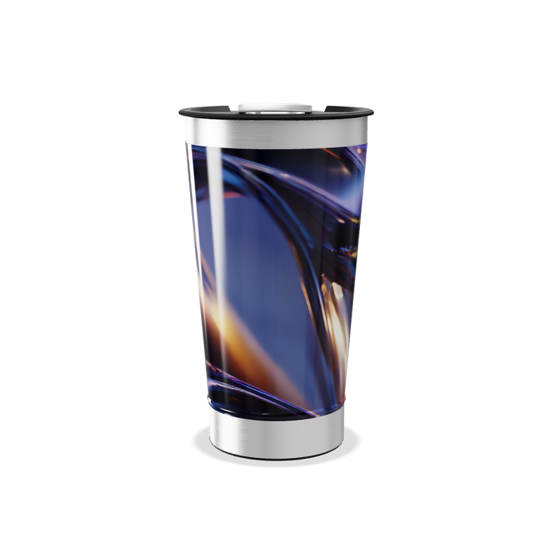 Copo Térmico - Abstrato Colorido Aço Inox