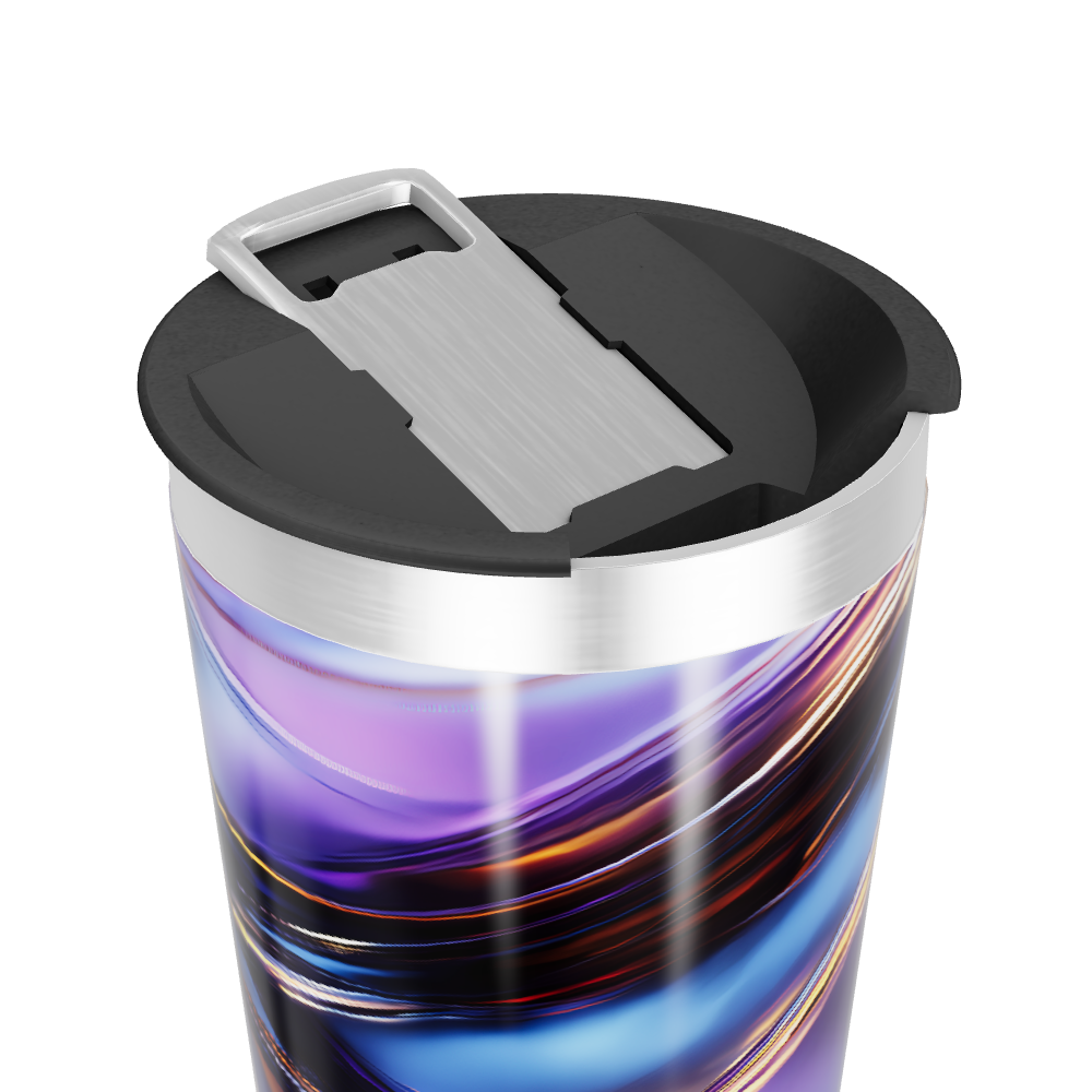 Copo Térmico - Abstrato Colorido Aço Inox