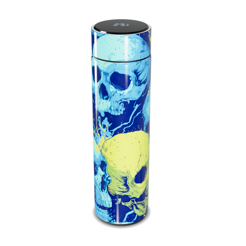 Garrafa Térmica Touch - Caveira Azul Amarela