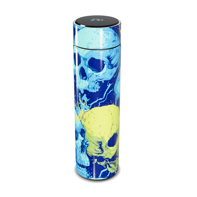 Garrafa Térmica Touch - Caveira Azul Amarela