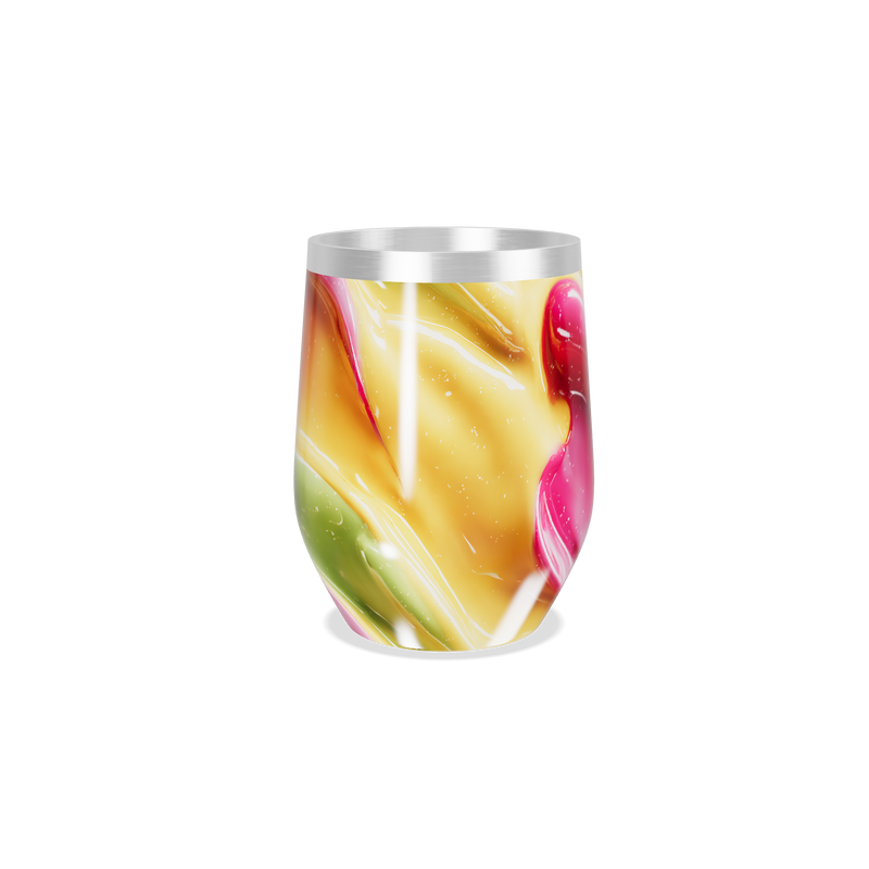 Copo Térmico Slim - Colorido Abstrato Inox