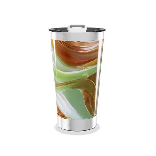 Copo Térmico - Design Abstrato Colorido