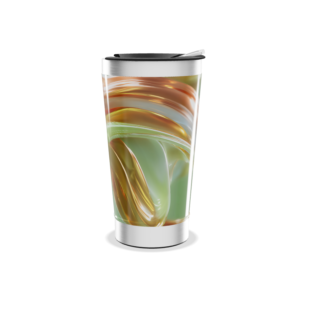 Copo Térmico - Design Abstrato Colorido