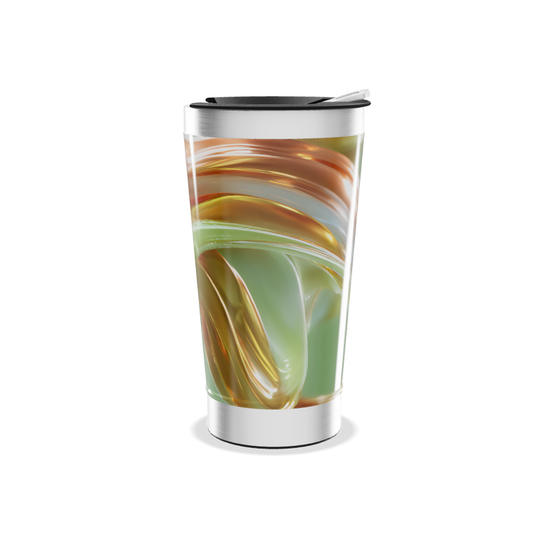 Copo Térmico - Design Abstrato Colorido