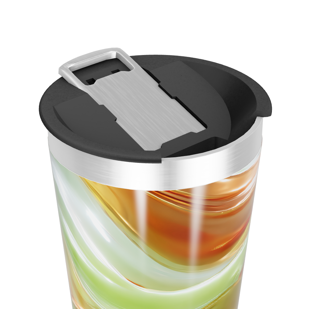 Copo Térmico - Design Abstrato Colorido