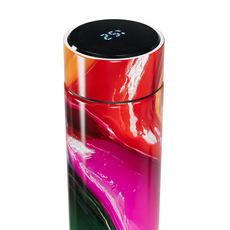 Garrafa Térmica Touch - Colorida Digital LED
