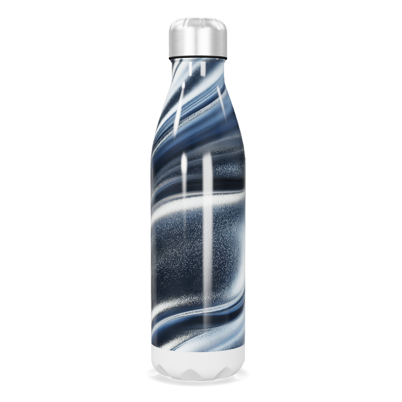 Garrafa Inox Listrada Azul e Branca