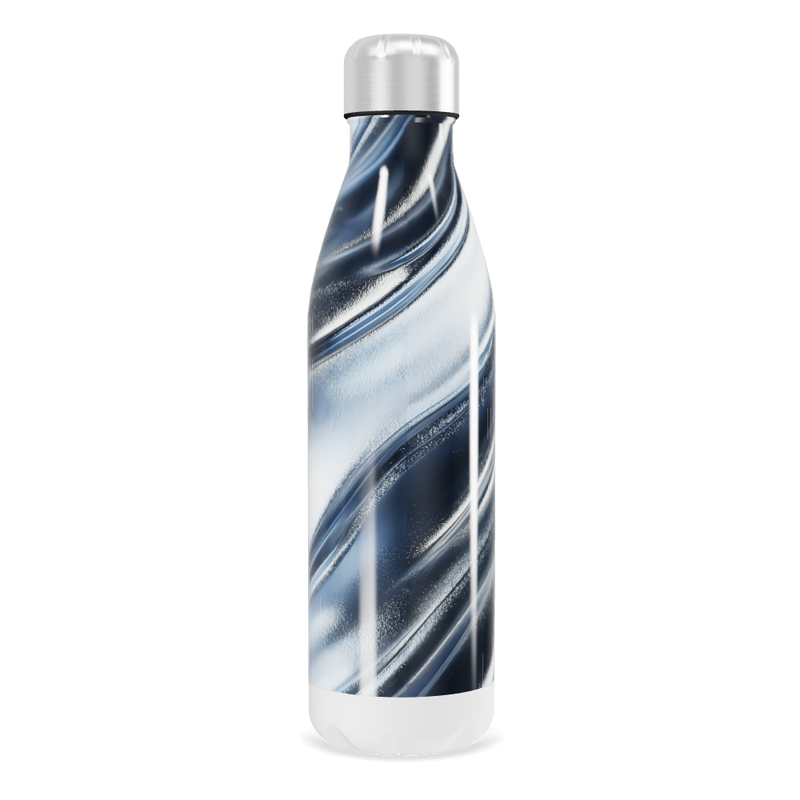 Garrafa Inox Listrada Azul e Branca