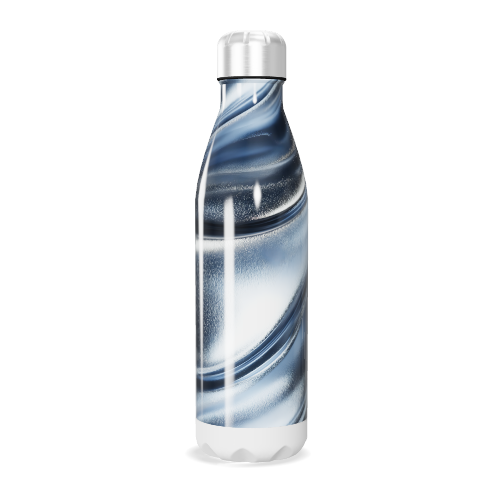 Garrafa Inox Listrada Azul e Branca