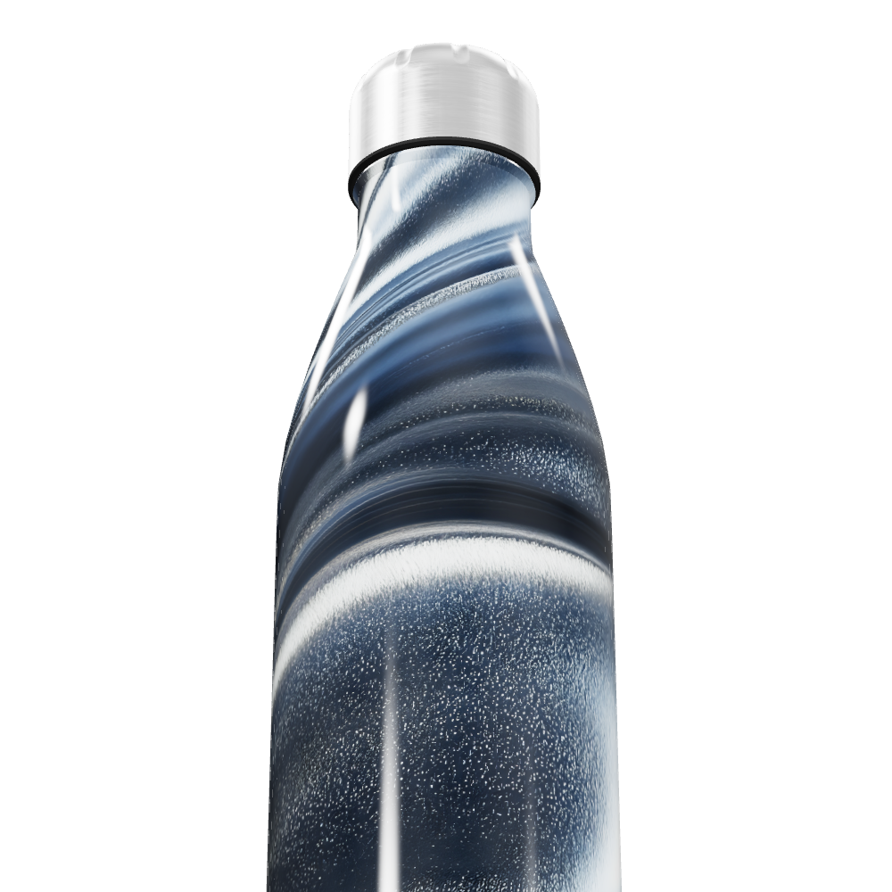 Garrafa Inox Listrada Azul e Branca