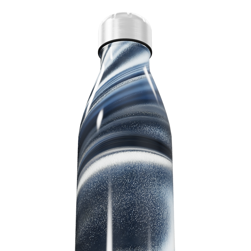 Garrafa Inox Listrada Azul e Branca