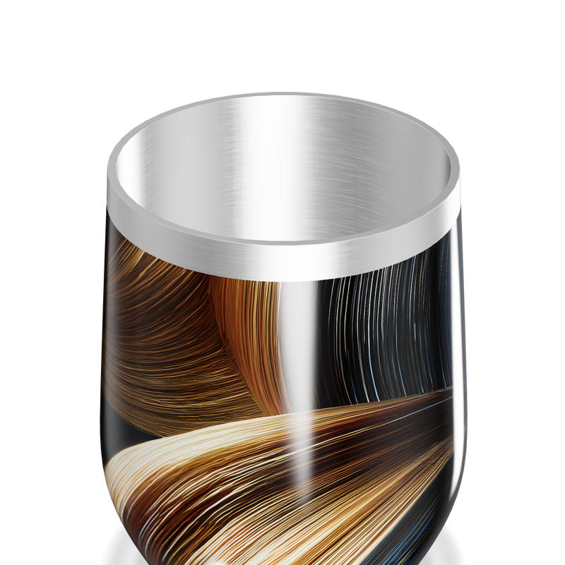 Copo Térmico Slim - Estampa Ondas Coloridas