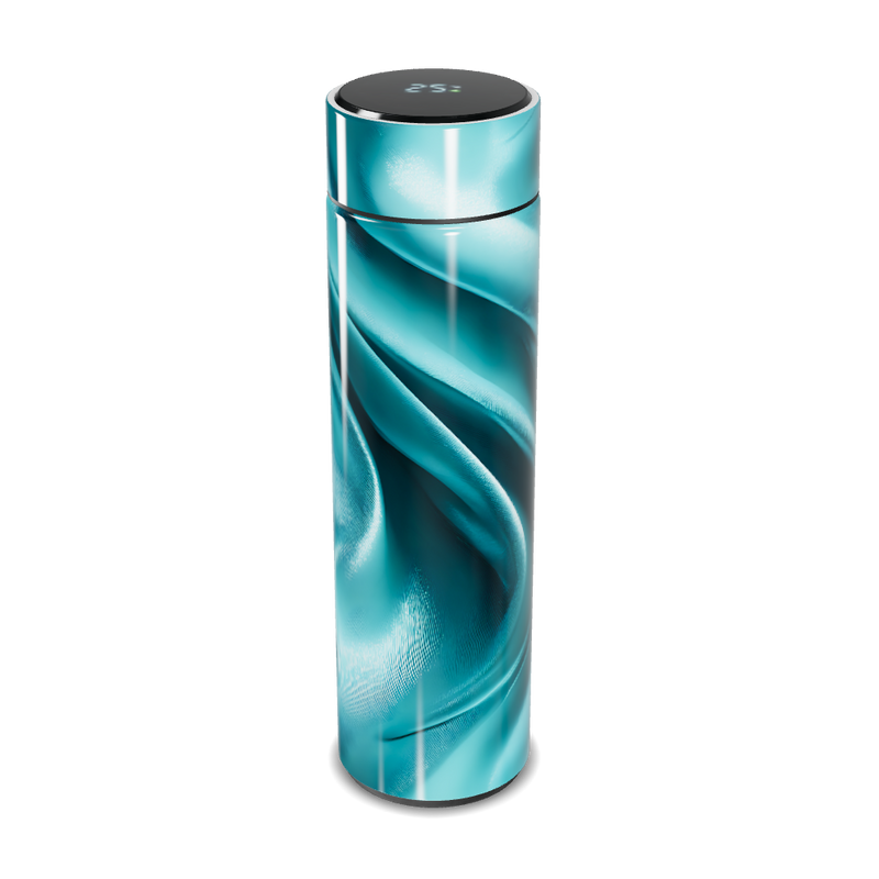 Garrafa Térmica Touch Azul - Design Ondulado