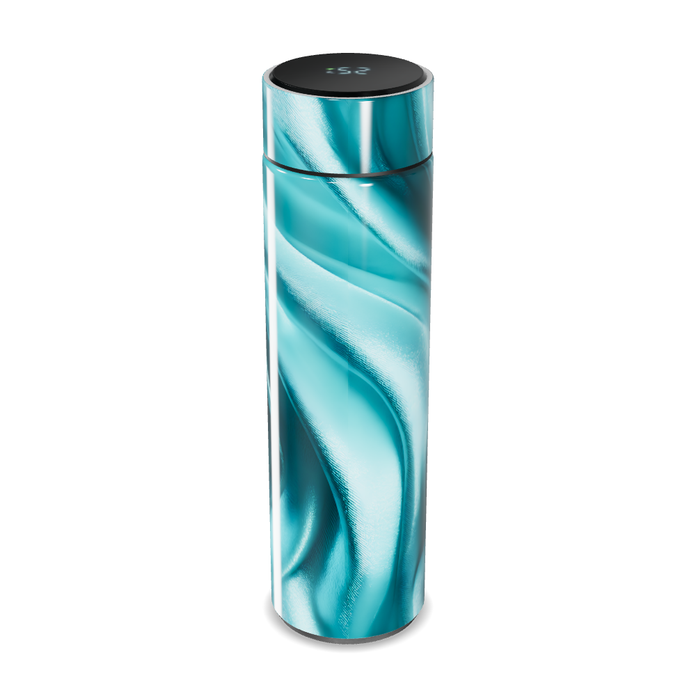 Garrafa Térmica Touch Azul - Design Ondulado