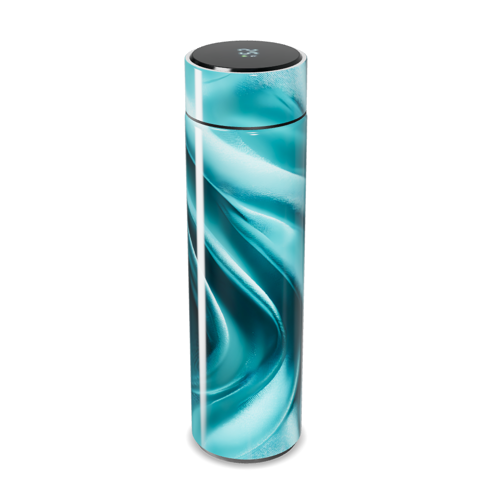 Garrafa Térmica Touch Azul - Design Ondulado