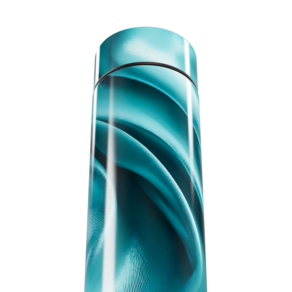 Garrafa Térmica Touch Azul - Design Ondulado