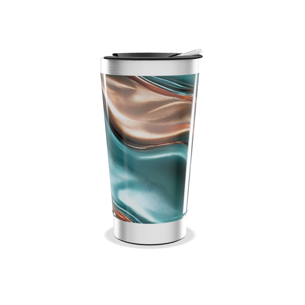 Copo Térmico - Azul Metálico Marmorizado