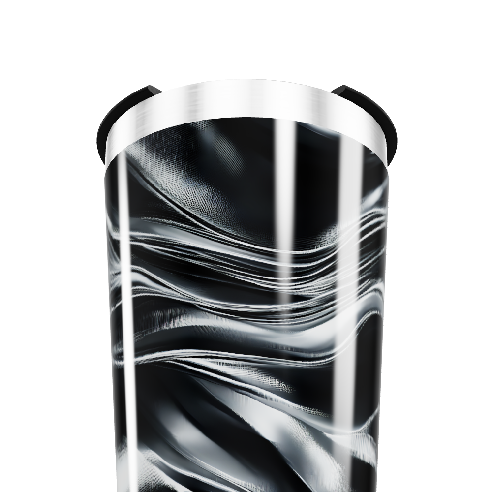 Copo Térmico - Preto com Ondas